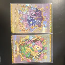 incu My Little Pony 15 Years Holo Card 2 Lot Twilight & Fluttershy - Free Ship! - Image 1