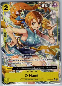 O-Nami (Alt Art) OP06-101 English Wings of the Captain - One Piece Card - NM - Image 1