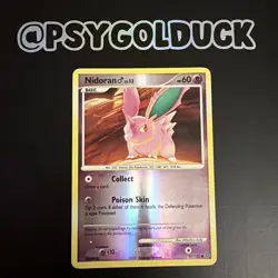 Pokemon TCG Nidoran 97/132 - English Secret Wonders Reverse Holo Raw Card LP E8 - Image 1