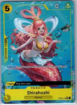 Shirahoshi (Full Art) OP03-116 English PRB01 - One Piece Card - NM - Image 1