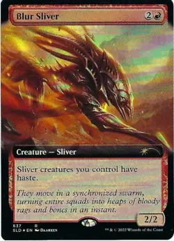 MTG English Blur Sliver (Extended Art) NM Foil Secret Lair - Image 1