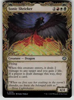 Sonic Shrieker (Showcase) Foil U Tarkir: Dragonstorm 318 NM - Image 1