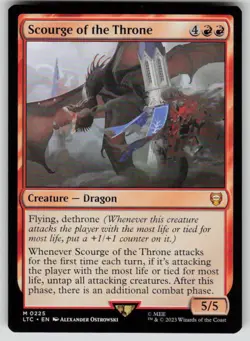 Scourge of the Throne Commander: The Lord of the Rings 225 MTG NM - Image 1