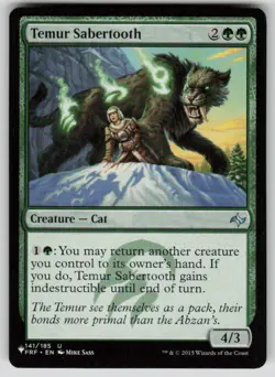 Temur Sabertooth Uncommon The List Reprints 141/185 MTG Near Mint 2020 - Image 1