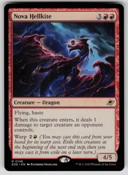 Nova Hellkite Rare Edge of Eternities 148 MTG Near Mint 2025 - Image 1