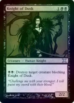 Knight of Dusk - Foil New MTG 10th Tenth Edition Magic LP/NM - Image 1