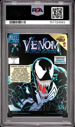 2025 Magic The Gathering Marvel Spider-Man #0233 Eddie/Venom Foil PSA10 - Image 2