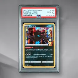 Darkrai - Trick or Trade - PSA 10 - Darkness Ablaze Stamped Pokemon Card - Image 1