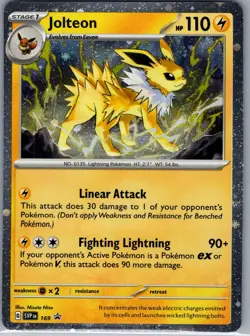 Jolteon - (Cosmos Holo) SVP 169 SV: Scarlet & Violet Promo - Pokemon Card - N - Image 1