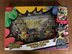 Pokemon TCG Ascended Heroes Mega Lucario EX Premium Poster Collection **New** - Image 1