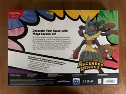 Pokemon TCG Ascended Heroes Mega Lucario EX Premium Poster Collection **New** - Image 2