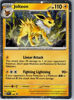 Jolteon - (Cosmos Holo) SVP 169 SV: Scarlet & Violet Promo - Pokemon Card - NM - Image 1