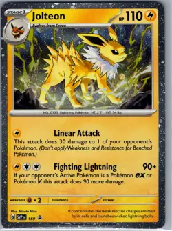 Jolteon - (Cosmos Holo) SVP 169 SV: Scarlet & Violet Promo - Pokemon Card - NM - Image 1