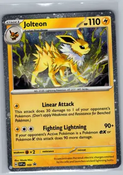 Jolteon SVP 169 Holo SV: Scarlet & Violet Promo Cards - Pokemon Card - NM - Image 1