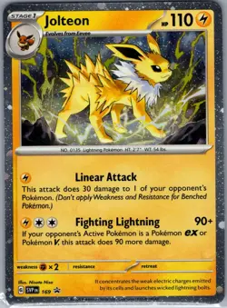 Jolteon - (Cosmos Holo) SVP169 Scarlet & Violet Promo Cards - Pokemon Card - NM - Image 1