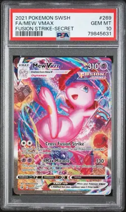 Mew VMAX - Alt Art - PSA 10 - Fusion Strike 269/264 Secret Rare Pokemon Card - Image 2