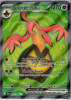 Gourgeist ex - 102/086 ME04: Chaos Rising - Pokemon Card - NM - Image 1