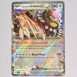 Bloodmoon Ursaluna EX 177 Scarlet & Violet Black Star Promo Holo Pokemon Card NM - Image 1