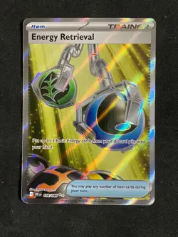 Pokemon Energy Retrieval Trainer-Item Full Art Holo CRI EN 108/086 - Image 1
