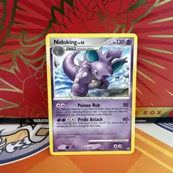 Pokemon TCG Nidoking Secret Wonders 34/132 Regular Rare Non Holo - NM - Image 1