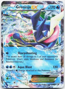 Greninja EX XY20 Holo Promo XY Promo Pokemon Damaged - Image 1