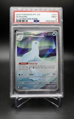 PSA 9 Dewgong 097/094 Illustration Rare 2025 Pokemon PFL EN MINT ❄✨ - Image 1