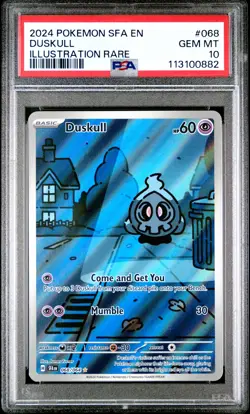 2024 POKEMON SFA EN-SHROUDED FABLE ILLUSTRATION RARE #068 DUSKULL PSA 10 - Image 1