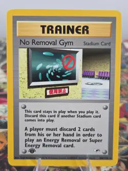 No Removal Gym Rare 103/132 Gym Heroes 1st Edition WOTC Vintage Pokemon NM+ - Image 1