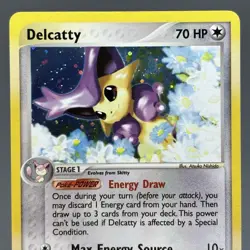 Delcatty 5/109 EX Ruby & Sapphire Holo Rare Pokemon Card TCG 2003 Cute Cat - Image 3