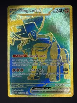 Ting-Lu ex 244/091 Paldean Fates Full Art Hyper Rare Pokemon TCG Card - Image 1