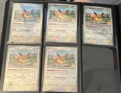 Eevee Prismatic Evolutions 074/131 Holo Pokemon Day 2025 Stamped Promo Card 1-5x - Image 2