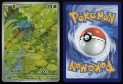 Bulbasaur 166/165 Illustration Rare 151 Pokemon English NM - Image 3