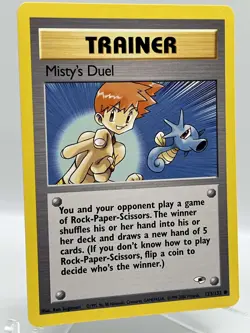 Misty's Duel 123/132 Gym Heroes Non Holo Vintage WotC Pokemon TCG Card - Image 2