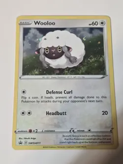 Pokemon TCG Wooloo SWSH011 Black Star Promo Cosmo Holo 2020 Pokemon Ungraded - Image 1