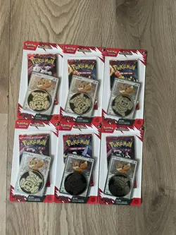 Pokemon Destined Rivals Checklane Blister Booster Pack - Eevee Lot of 6 - Sealed - Image 1