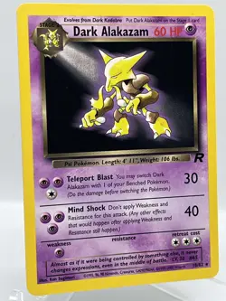 Dark Alakazam 18/82 Team Rocket Non Holo Rare WotC 1999 Vintage Pokemon TCG Card - Image 2