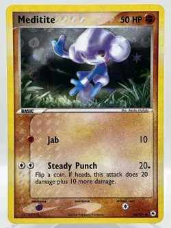 Meditite 66/101 EX Hidden Legends Reverse Holo Vintage Pokemon TCG Card NM - Image 1