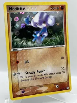Meditite 66/101 EX Hidden Legends Reverse Holo Vintage Pokemon TCG Card NM - Image 2