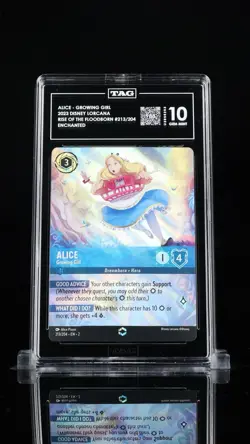 Disney Lorcana Alice-Growing Girl 213/204 Enchanted Foil - TAG 10 - RANKED #1 - Image 1