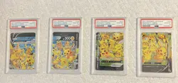 PIKACHU V-UNION Set 2021 POKEMON JAPANESE 25TH ANNIVERSARY 25-28 PSA 10 Cards - Image 1