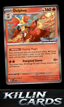 Delphox - 074 074 Pokemon Promo ME: Mega Evolution Promo Card NM - Image 1