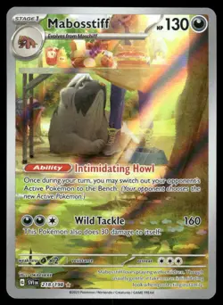 Pokemon Cards Mabosstiff 218/198 Scarlet & Violet Illustration Rare NM - Image 1