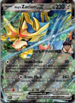 Hop's Zacian ex Holo Double Rare SV: Scarlet & Violet Promo Cards SVP193 NM - Image 1
