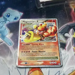 Magmortar Lv.X [HP] - Pokemon Card Game (#123/123 Mysterious Treasures) DAMAGED - Image 1