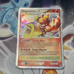 Magmortar Lv.X [HP] - Pokemon Card Game (#123/123 Mysterious Treasures) DAMAGED - Image 4