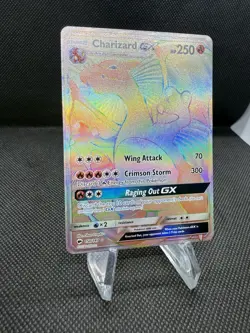 Charizard GX - Burning Shadows 150/147 - Rainbow Rare Vintage Pokemon Card - Image 2