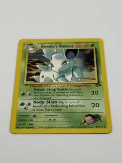 Pokemon TCG Giovanni's Nidorina Card 44/132 Gym Challenge - Image 2