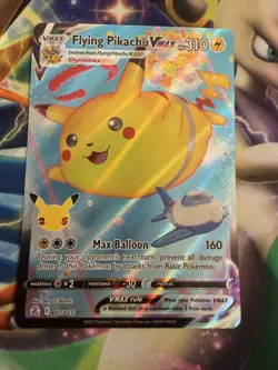 Pokemon Trading Card Game Flying Pikachu VMAX 007/025 Celebrations NM - Image 1