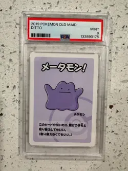 2019 POKEMON OLD MAID DITTO PSA 9 MINT - Image 1