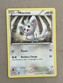Minccino 109/124 - Dragons Exalted - Common - Pokemon Card TCG - LP - Image 1